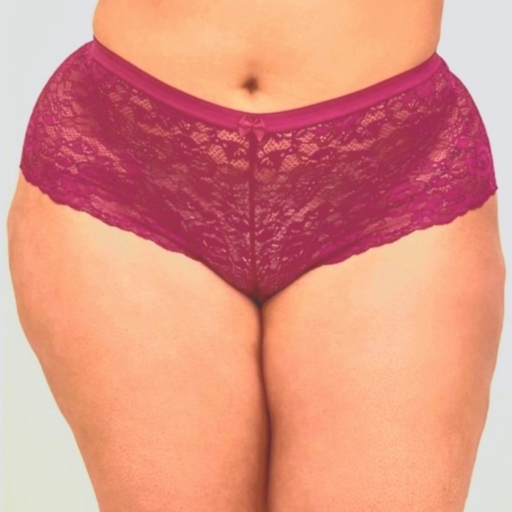 ❤️NWT TORRID VALENTINES DAY PANTY FUCHSIA MID-RISE CHEEKY - PLUS SIZE - Picture 1 of 10